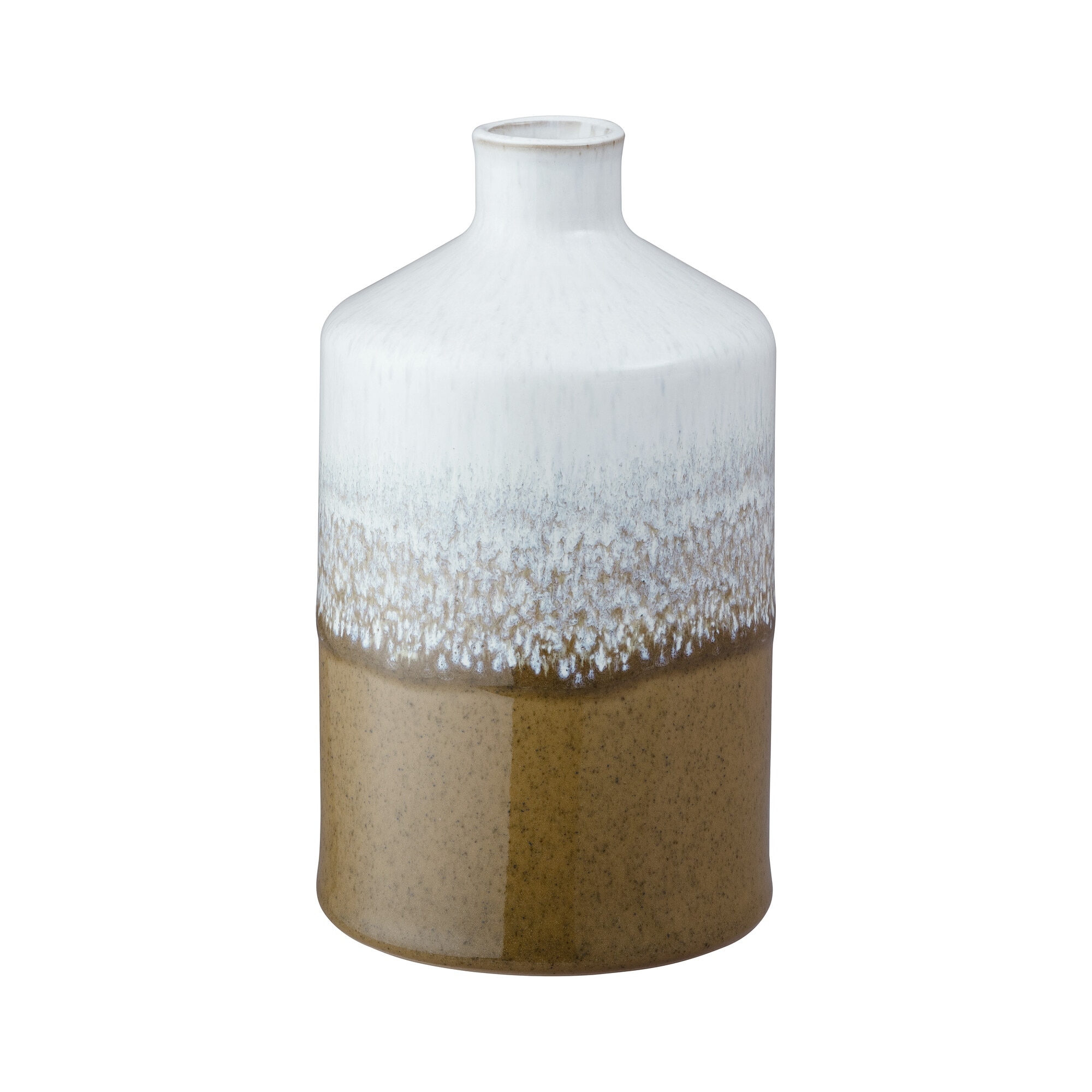 Product photograph of Kiln Accents Ochre Large Bottle Vase from Denby Retail Ltd
